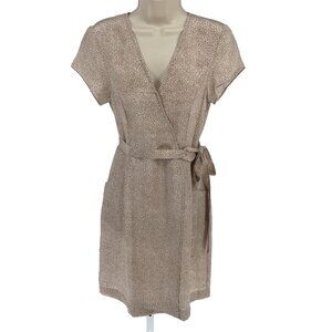 Rungolee Womens NWT Silk Wrap Dress Sz XXS Dainty Event Glam Party Animal Print